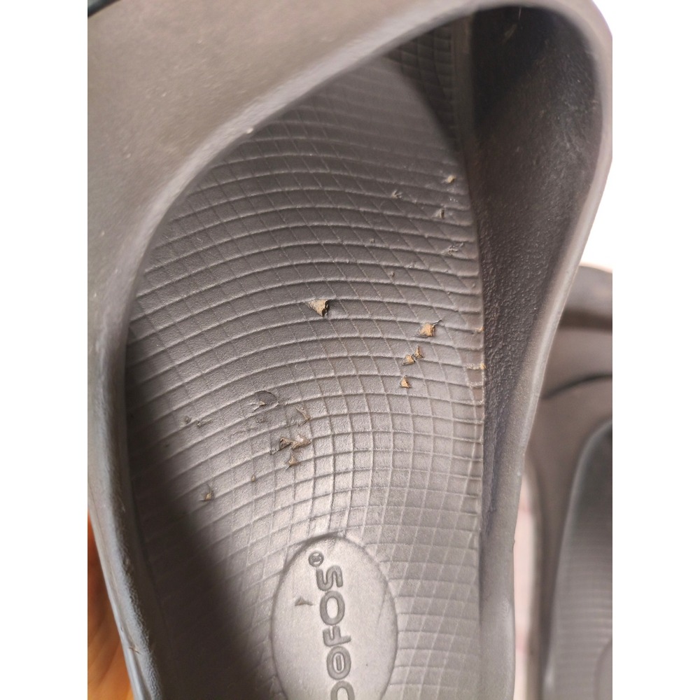 Oofos OOahh Slide Sandal Black Mens 11 Womens 13 Recovery Shoe - Picture 2 of 8